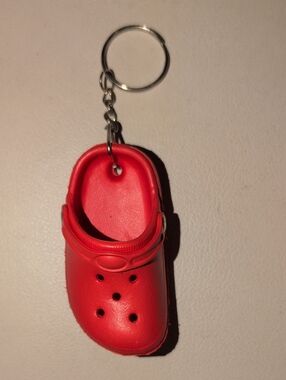 Red Clog Shoe Keychain Bag Charm